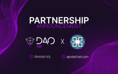 DAOsign Partners With Geode Blockchain To Revolutionize Corporate Agreements, Real Estate Transactions, International Trade And More