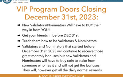 Geode VIP Program Doors Closing December 31st 2023 – Start A Validator or Nominator While You Can Still Get Coin Bonuses!