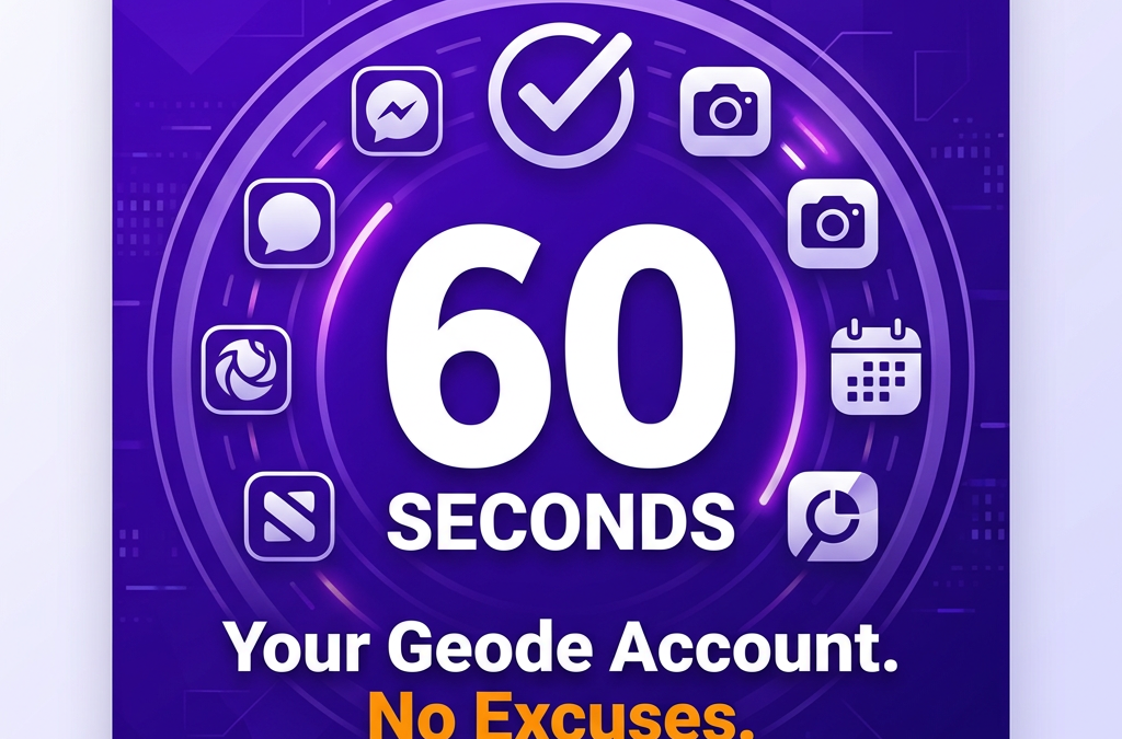 Make a Geode account in under 60 seconds