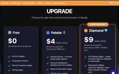 Your Geode Account Just Got an Upgrade Button