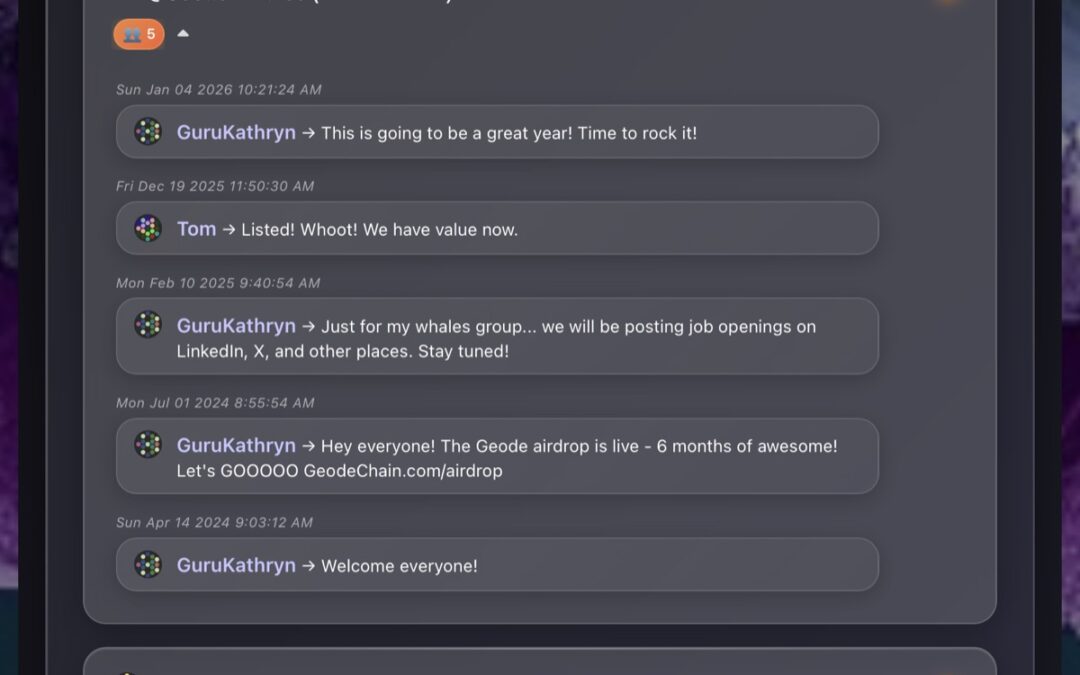 Geode Private Messaging