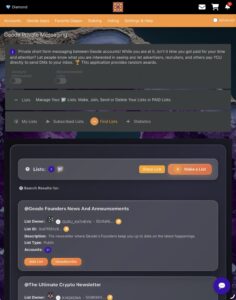 Managing allowed contacts and lists in Geode Private Messaging