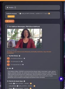 A completed Geode Profile page