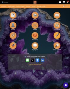 The Geode Apps home screen