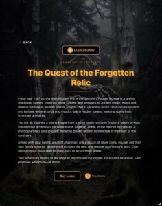 Making a choice in Geode Quest