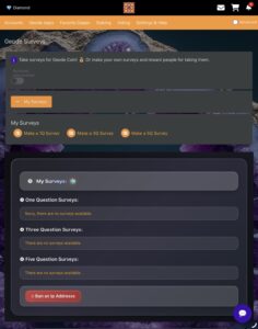 Creating a 5-question survey in Geode Surveys